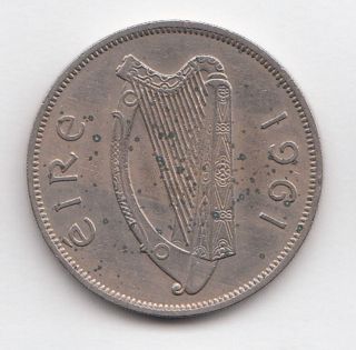 Ireland - 1961 ' Mule ' 1/2 (half) Crown photo