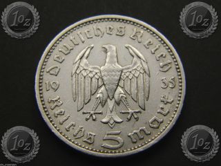 Germany Third Reich - 5 Reichsmark 1935 Silver Coin 