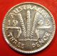 1943 D.  925 Sterling Silver Australia Three Pence,  Average Circulated Decent Australia photo 1