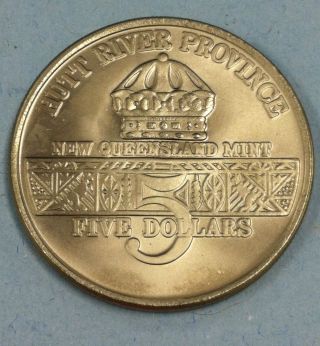 1991 Desert Storm Coin $5 Hutt River Province (australia) photo