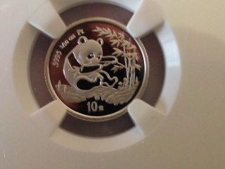 China 1994 1/10 Oz 10 Yuan Platinum Panda - Ngc Pf69 Ultra Cameo photo