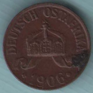 Deutsch Ostafrica - 1905 - One Heller - Rare Coin K - 49 photo