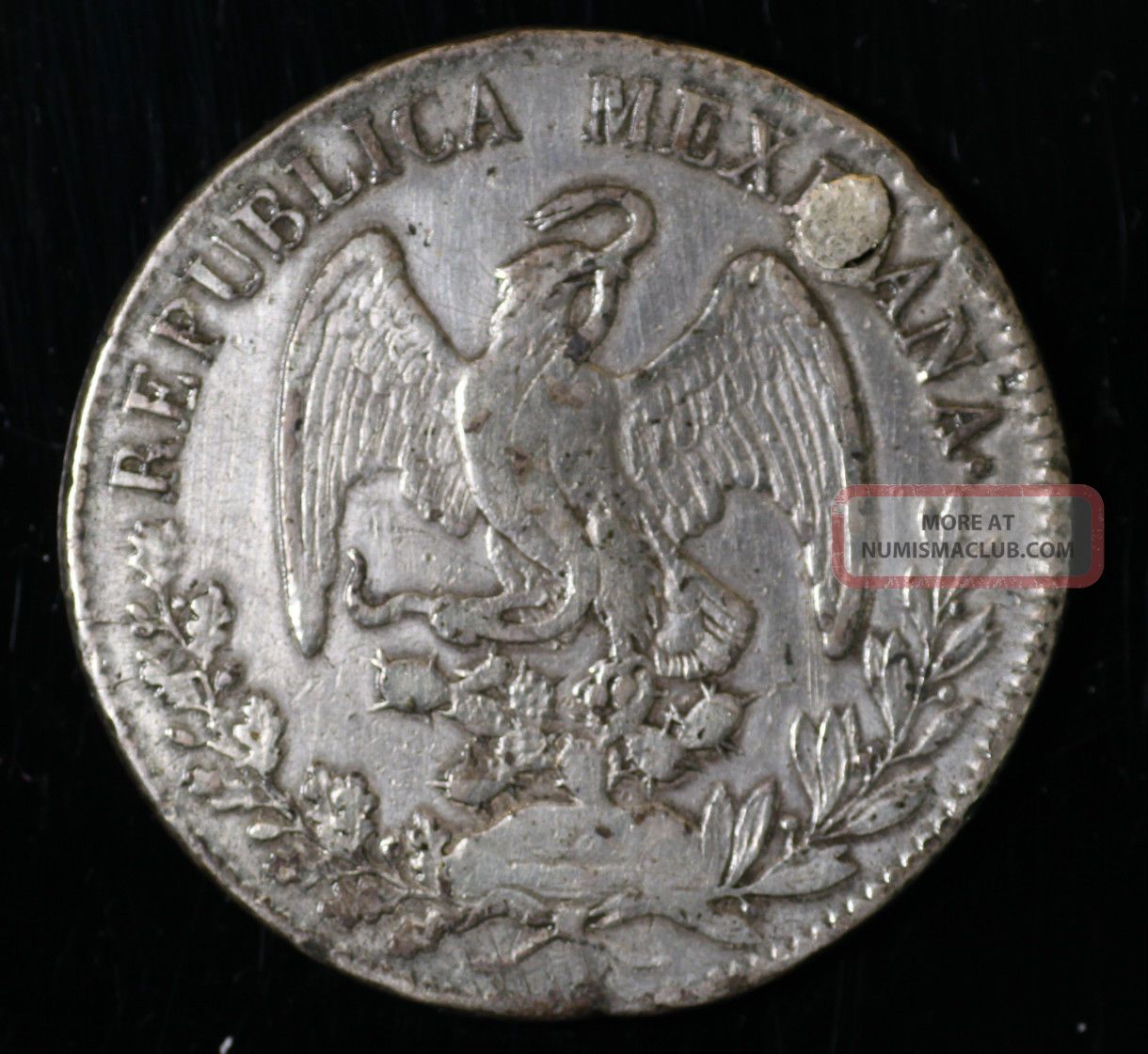 1832 Mexico.  720 Large Silver World Crown,  Circulated Coins: World photo