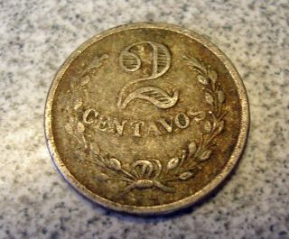 1921 Columbia 2 Centavos Coin Leporsarium Issue Leper Colony photo