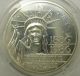 1886 - 1986 100 Francs “statue Of Liberty” 100th Anniversary 90 Piedford Silver Coins: World photo 1