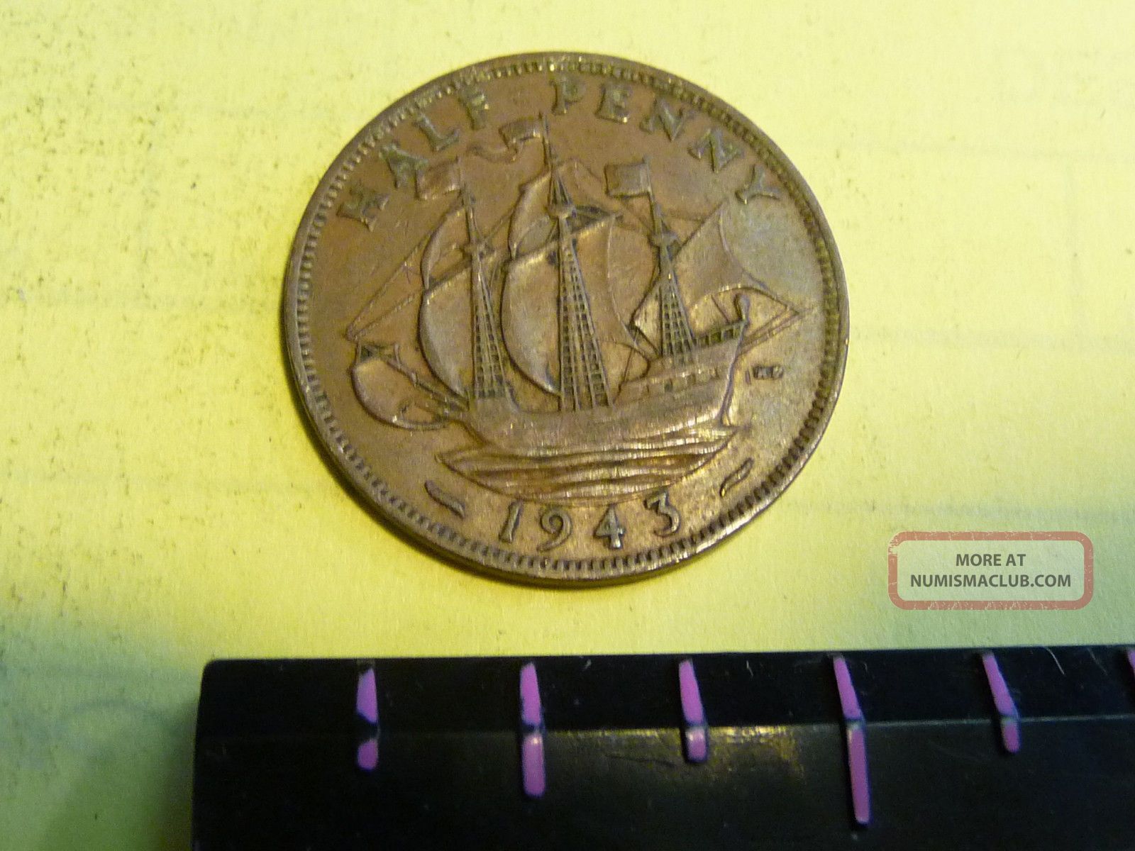 1943-bronze-half-pence-uk-half-penny-britain-coin