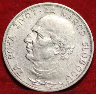 1939 Slovakia 5 Kroner Foreign Coin S/h photo