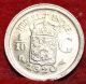 Unc 1920 Netherlands East Indies 1/10 Gulden Silver Foreign Coin S/h Europe photo 1