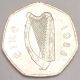 1988 Ireland Irish 50 Pence Woodcock Bird Coin Vf, Europe photo 1
