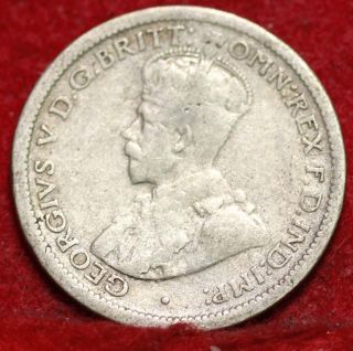 1922 Australia 6 Pence Silver Foreign Coin S/h photo