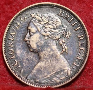 1881 - H Great Britain 1 Farthing Foreign Coin S/h photo