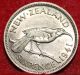 1941 Zealand 6 Pence Silver Foreign Coin S/h Australia & Oceania photo 1