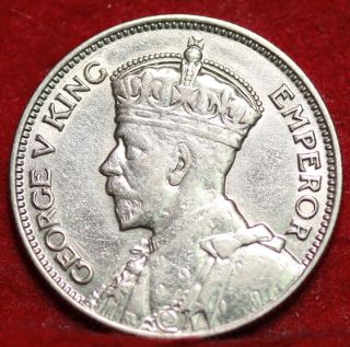 1934 Zealand 1 Shilling Silver Foreign Coin S/h photo