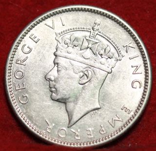 1942 - S Fiji 1 Schilling Silver Coin S/h photo