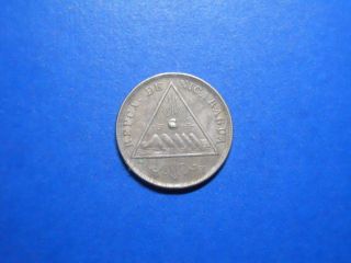 Nicaragua 5 Centavos,  1899 - Circulated Copper Nickel photo