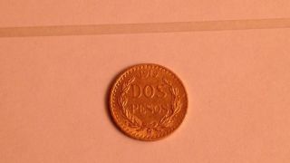 1919 Dos Pesos Coin 90.  Percent Gold photo
