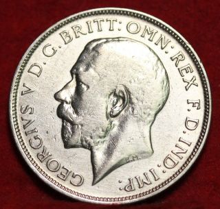Uncirculated 1917 Great Britain 1 Florin Silver Foreign Coin S/h photo
