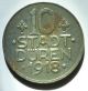 1918 10 Stadt Duren Iron Coin Token Germany photo 1