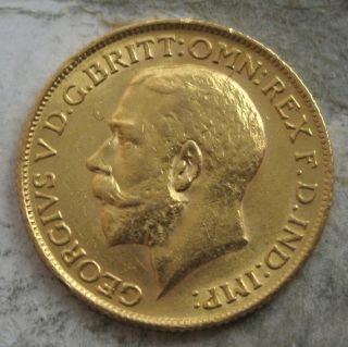 1911 Great Britain Gold King George Sovereign.  Ch/gem Bu photo