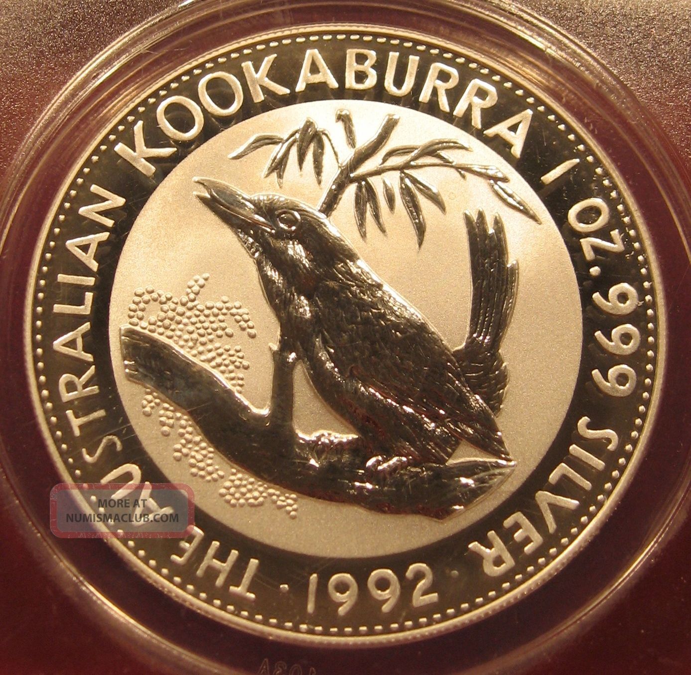 1992 Australia 1 Oz Silver $1 Kookaburra Anacs Ms70 Dcam Coin