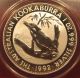 1992 Australia 1 Oz Silver $1 Kookaburra Anacs Ms70 Dcam Coin Australia photo 1