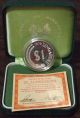 1979 Singapore $1 Silver Proof Coin & & Box.  925 Silver Asia photo 1