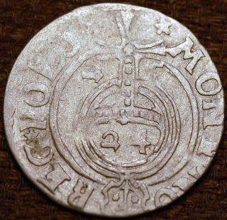 Poland Medieval 1625.  Sigismund Iii.  1/24 Thaler.  Silver Coin photo