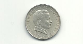 Austria 1934 2 Schilling Silver Coin photo