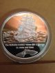 2000 1 Oz Silver Coin 10 Francs Republique Democratique Du Congo Panama Canal Africa photo 2