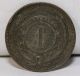 1869 H Republica Oriental Del Uruguay 4 Centesimos Bronze Coin South America photo 2