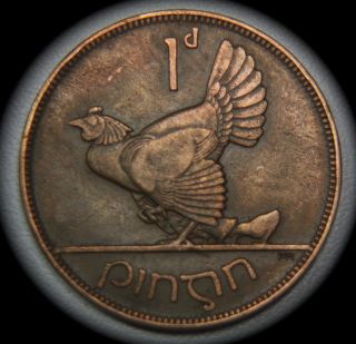 1928 One Cent Penny - Ireland - photo