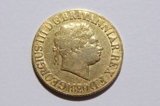 1820 Great Britian Gold Sovereign Vf photo