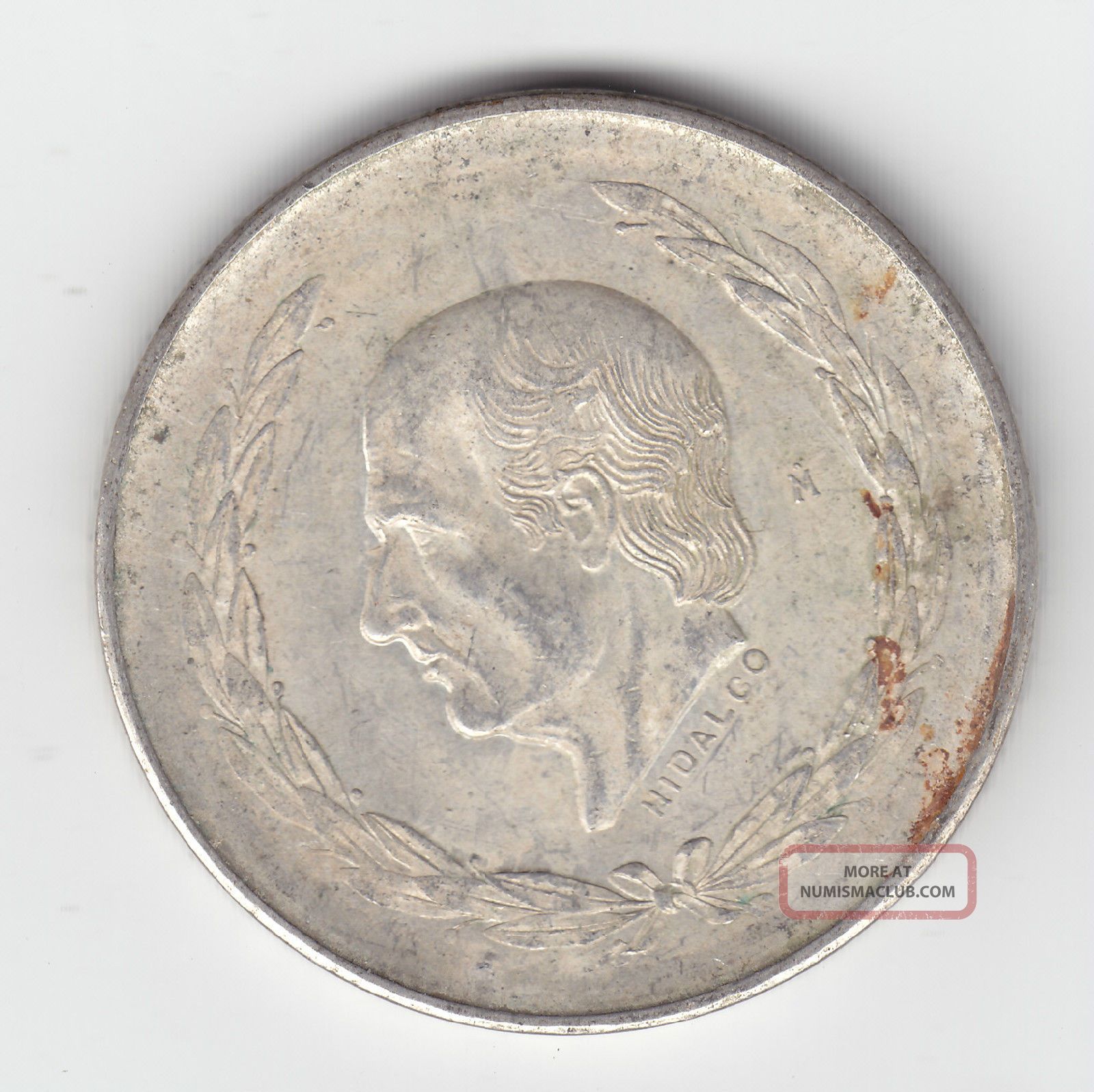 1953 Mexico Silver 5 Pesos.  Bin - 3 Mexico photo