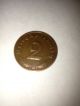 German 1939e 2 Reichspfennig Coin Wwii Nazi Swatstika - Rare Coin Germany photo 1