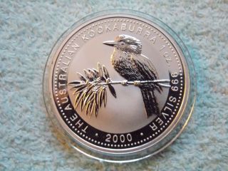 2000 Australian Silver Kookaburra 1 Oz Bu photo