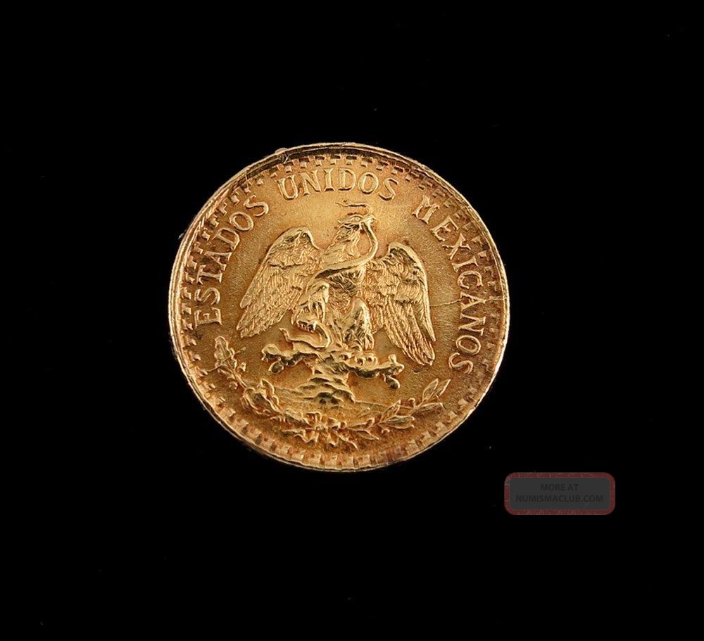 1945 Mexico Dos Pesos Gold Coin