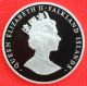 Falkland Is: 1993 50 Pence,  Coronation 40th, .  925 Silver Proof,  Cap - Top Grade South America photo 1