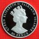 Falkland Is: 1992 50 Pence,  Accession 40th, .  925 Silver Proof,  Cap.  - Top Grade South America photo 1