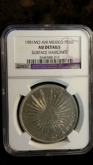 1901 - Mo,  A.  M.  Ngc Au Mexico Km - 409.  2 One Peso photo