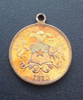Chile Centennial Of Independence 1810 - 1910 Chilena Province Gem Golden Obverse photo