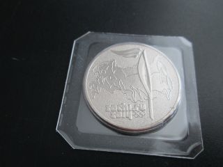 Russian Coin 25 Rubles 2014 Sochi 2014 - Olympic Torch Relay photo