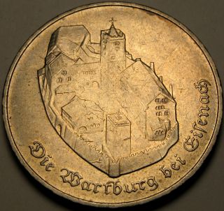 Germany (ddr) 5 Mark 1982 A - Copper/nickel - Wartburg Castle - Xf - 2673 photo