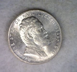 Austria 2 Schillings 1935 Uncirculated Silver Coin (stock 1228) photo