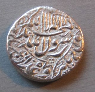 Mughal India - Shah Jahan - Rupee - Surat - Km 230.  3 - Scarce Silver Coin photo