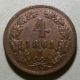 1861 - B Austria 4 Kreuzer Coin - As Uncirculated Europe photo 1