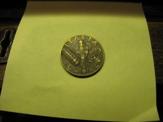 Kingdom Of Italy - Italian 1930 ' S & 1940 ' Sr 10 Centesimi Coin World War 2 Coin photo