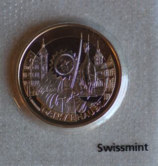 2014 Switzerland 10 Francs,  Commemorative,  Bimetal,  Bu,  Gansabhauet photo