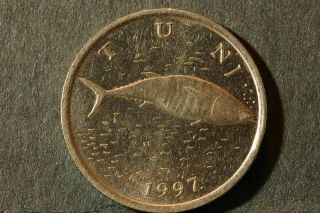 Coin,  Croatia 2 Kune 1997.  Cu - Ni - Zi.  Design.  36 photo