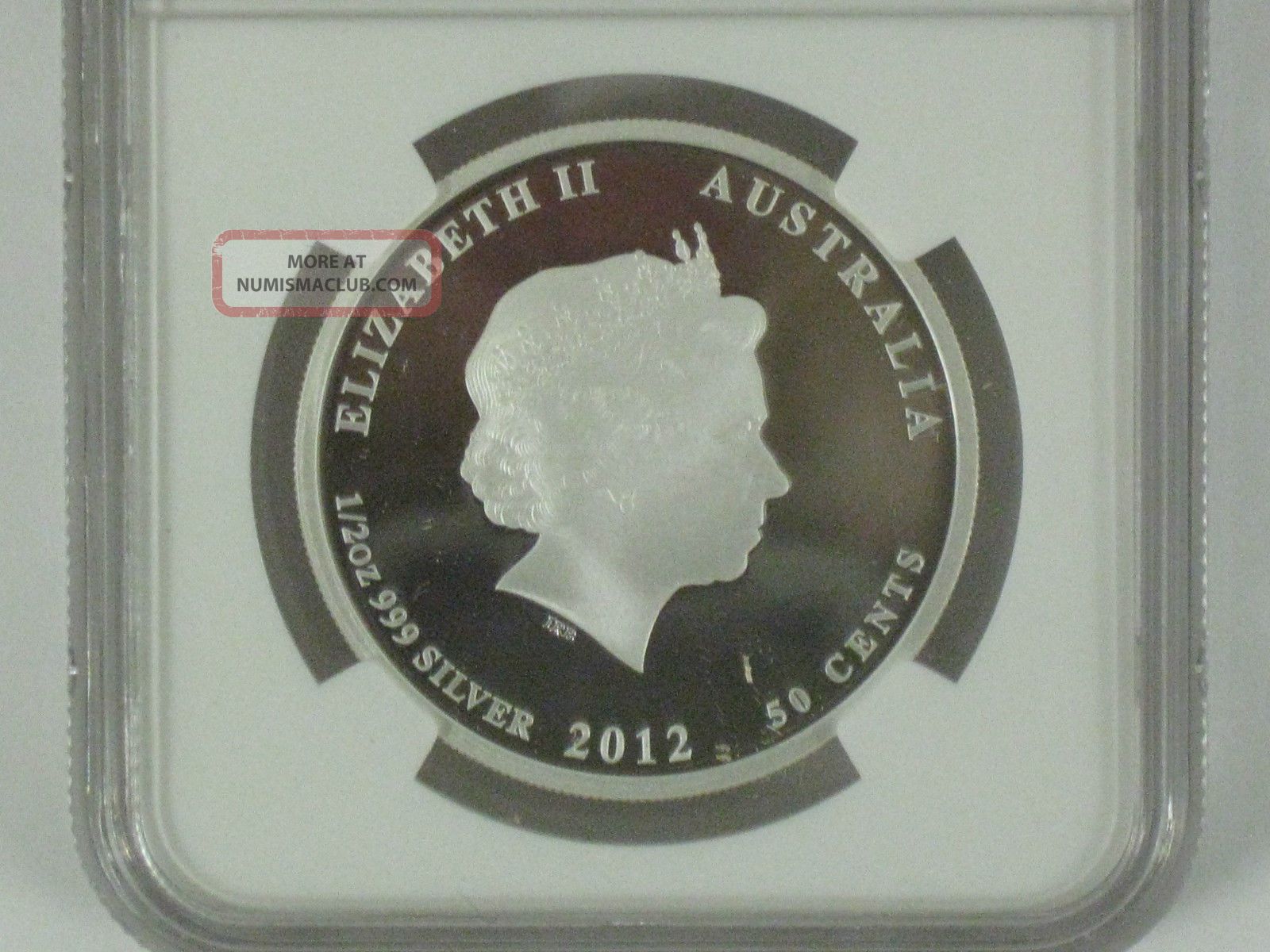 2012p Australia Year Of Dragon 1/2 Oz. 999 Silver Pf69 Ultra Cameo By Ngc