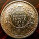 1914 - C One Rupee Silver Coin George V British India Aunc (gv 17) India photo 1